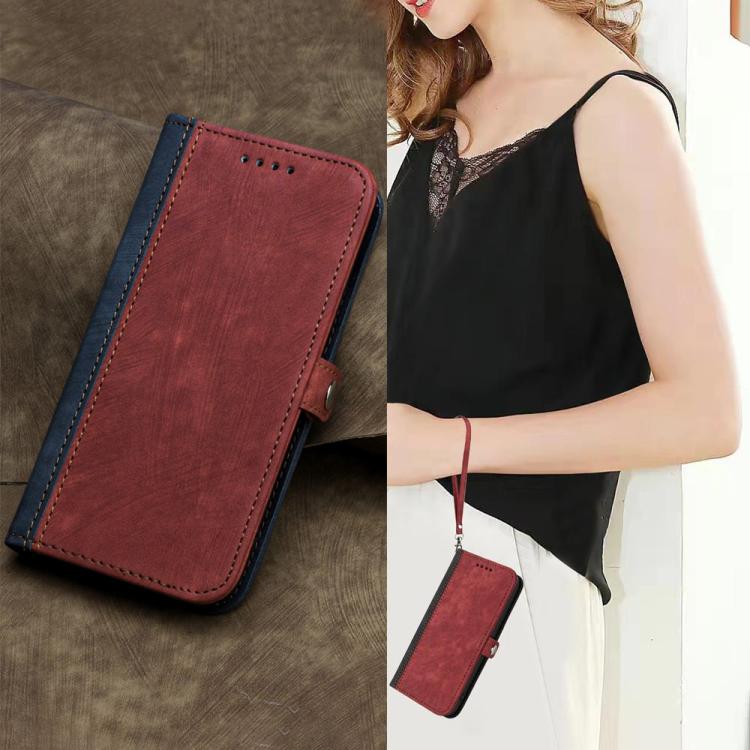 For OPPO Reno15 Pro 5G Global Side Buckle Double Fold Hand Strap Leather Phone Case(Red) - Image 8