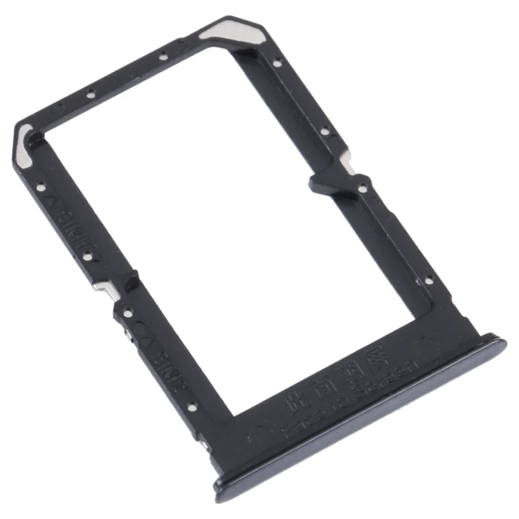 For OPPO Reno5 4G SIM Card Tray + SIM Card Tray(Black) - Image 2