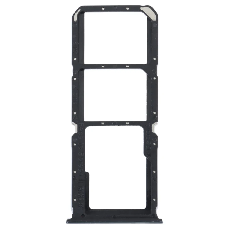 For OPPO Reno5 Lite / Reno5 F / A94 4G SIM Card Tray + SIM Card Tray + Micro SD Card Tray (Black)