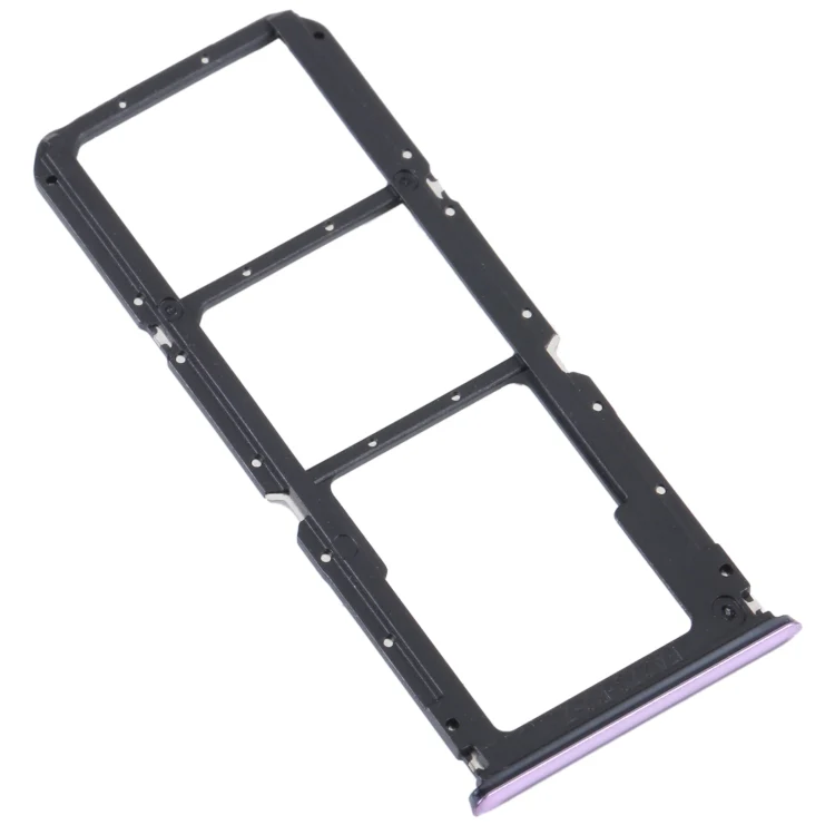 For OPPO Reno5 Lite / Reno5 F / A94 4G SIM Card Tray + SIM Card Tray + Micro SD Card Tray (Purple) - Image 3