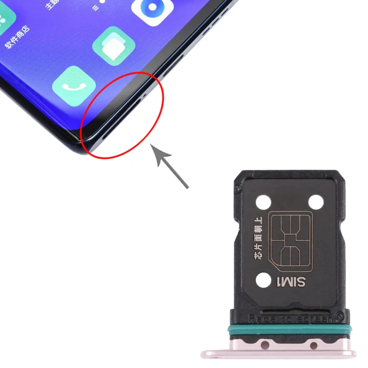 For OPPO Reno5 Pro+ 5G / Find X3 Neo SIM Card Tray + SIM Card Tray(Gold) - Image 4