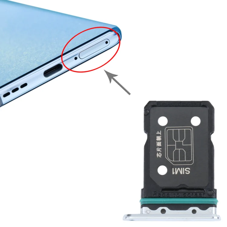 For OPPO Reno6 Pro+ 5G SIM Card Tray + SIM Card Tray (Gold) - Image 4
