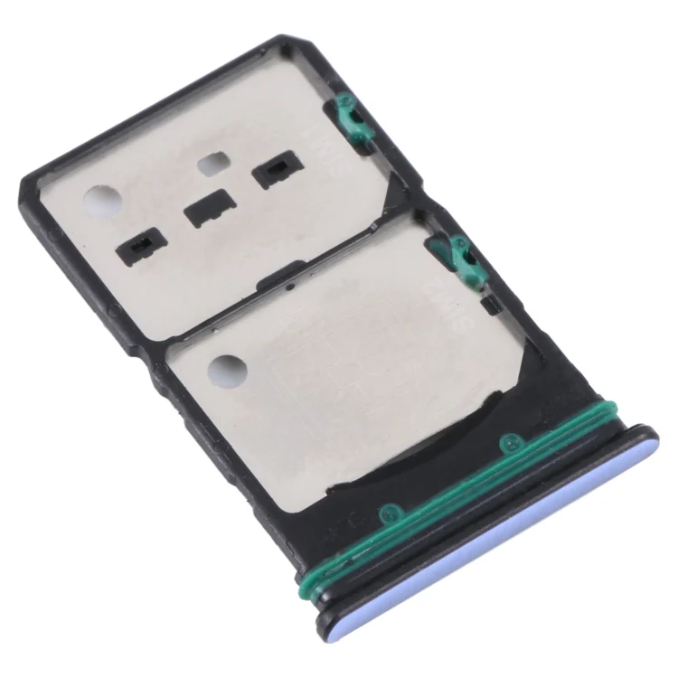 For OPPO Reno7 5G China / Reno7 5G SIM Card Tray + SIM Card Tray + Micro SD Card Tray (Blue) - Image 2