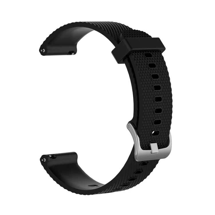 For POLAR Ignite Fashion Textured Silicone Replacement Watch Band(Black) - Image 2