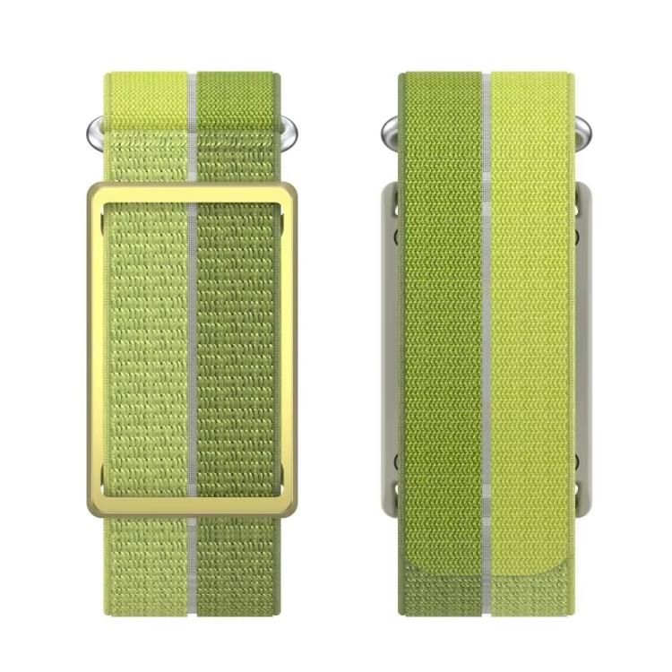 For Polar Loop xDfind Metal Round Buckle Feather Yarn Breathable Nylon Loop Watch Band, Size:L Wrist Circumference 170-235mm(Green) - Image 3