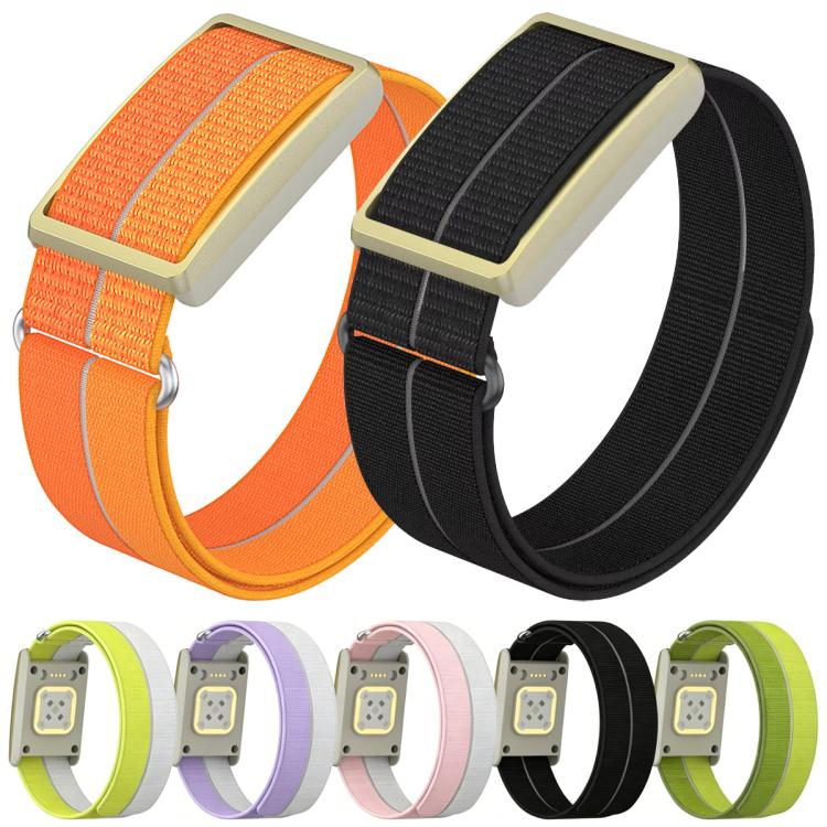 For Polar Loop xDfind Metal Round Buckle Feather Yarn Breathable Nylon Loop Watch Band, Size:S Wrist Circumference 135–170 mm(Purple) - Image 2