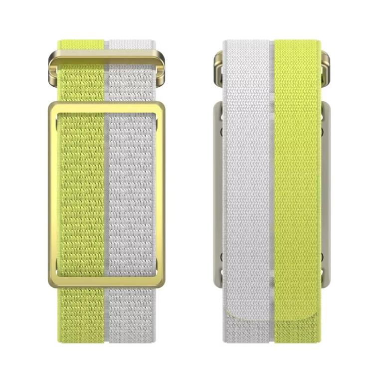 For Polar Loop xDfind Metal Square Buckle Feather Yarn Breathable Nylon Loop Watch Band, Size:L Wrist Circumference 170-235mm(Green) - Image 3