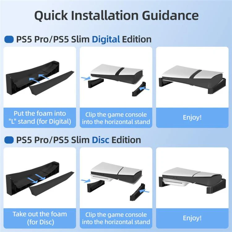 For PS5 Pro / PS5 Slim Digital Disc Edition 12 Game Discs Storage Cooling Base Holder - Image 6