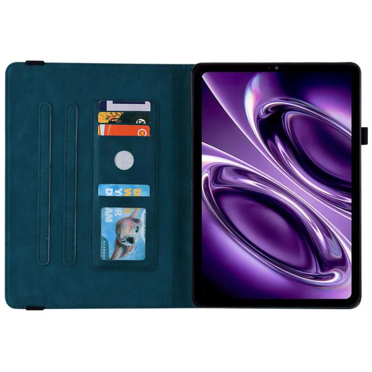 For Redmi K Pad 2 8.8 inch 2026 Butterfly Flower Embossed Leather Tablet Case(Blue) - Image 4