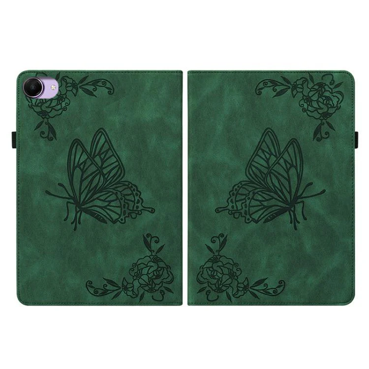 For Redmi K Pad 2 8.8 inch 2026 Butterfly Flower Embossed Leather Tablet Case(Green) - Image 3
