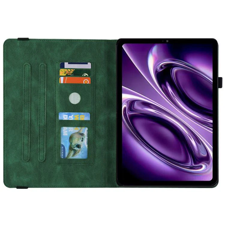 For Redmi K Pad 2 8.8 inch 2026 Butterfly Flower Embossed Leather Tablet Case(Green) - Image 4