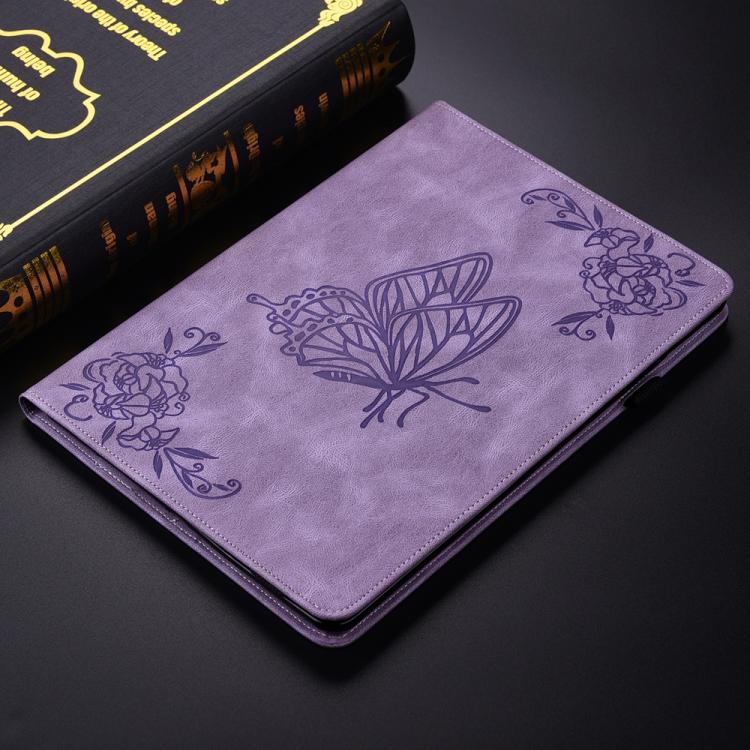 For Redmi K Pad 2 8.8 inch 2026 Butterfly Flower Embossed Leather Tablet Case(Purple) - Image 2