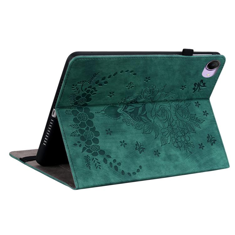 For Redmi K Pad 2 8.8 inch 2026 Butterfly Rose Embossed Leather Tablet Case(Green) - Image 4