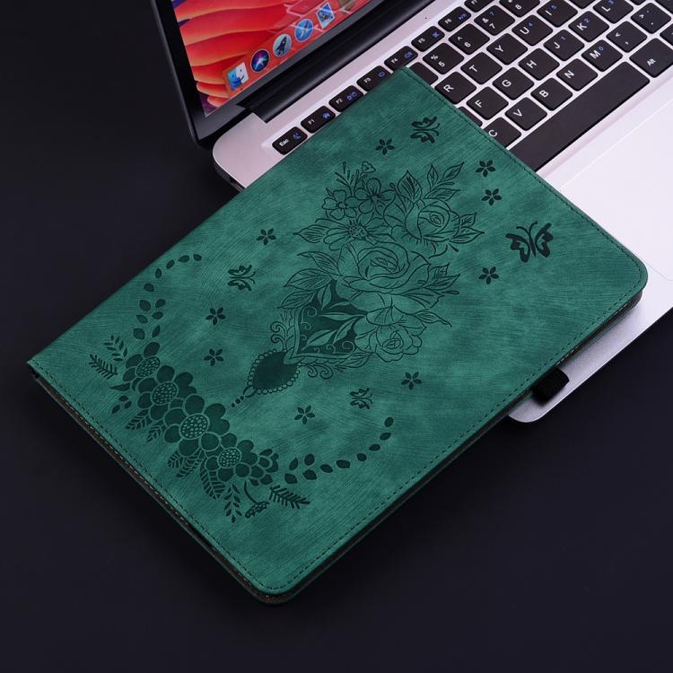 For Redmi K Pad 2 8.8 inch 2026 Butterfly Rose Embossed Leather Tablet Case(Green) - Image 6