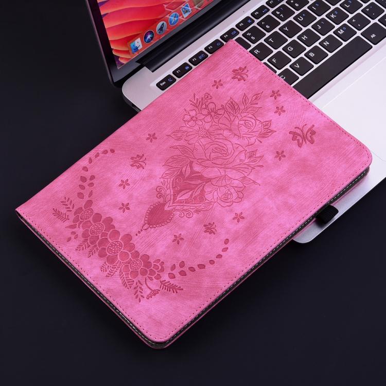 For Redmi K Pad 2 8.8 inch 2026 Butterfly Rose Embossed Leather Tablet Case(Rose Red) - Image 6