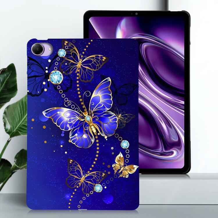 For Redmi K Pad 2 8.8 inch 2026 Color Painting Pattern Smart Tablet TPU Case(Blue Butterfly) - Image 2