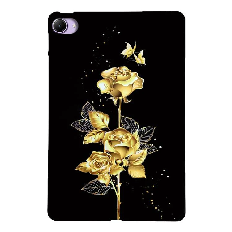 For Redmi K Pad 2 8.8 inch 2026 Color Painting Pattern Smart Tablet TPU Case(Golden Rose)