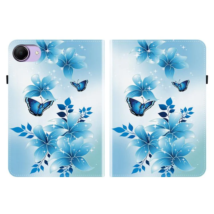 For Redmi K Pad 2 8.8 inch 2026 Crystal Texture Colored Drawing Leather Tablet Case(Blue Butterflies) - Image 2