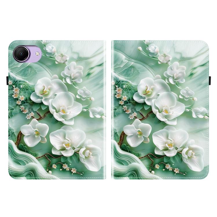 For Redmi K Pad 2 8.8 inch 2026 Crystal Texture Colored Drawing Leather Tablet Case(Jade Flowers) - Image 2