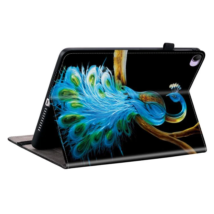For Redmi K Pad 2 8.8 inch 2026 Crystal Texture Colored Drawing Leather Tablet Case(Peacock) - Image 4
