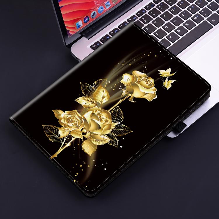 For Redmi K Pad 2 8.8 inch 2026 Crystal Texture Painted Leather Tablet Case(Gold Butterfly Rose) - Image 6