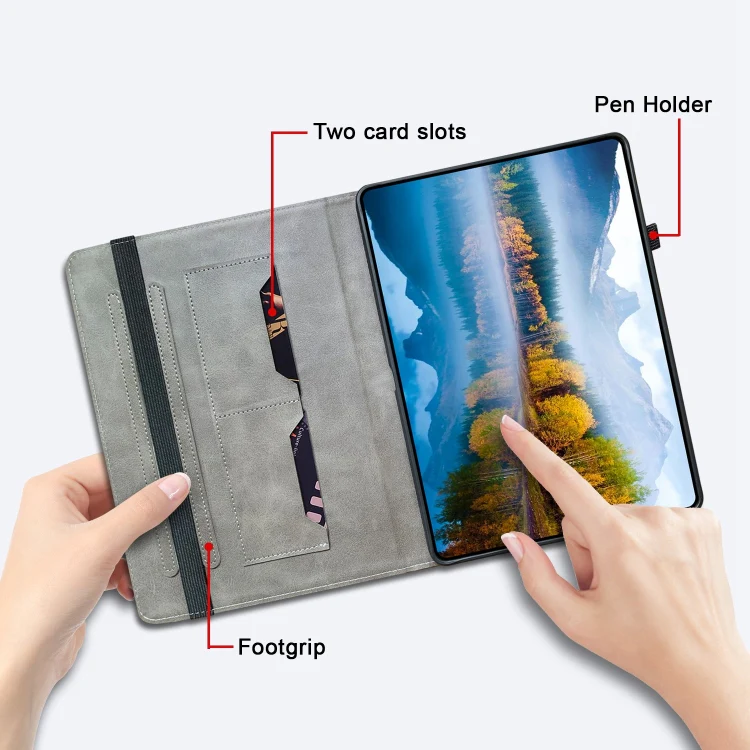 For Redmi K Pad 2 8.8 inch 2026 Crystal Texture Painted Leather Tablet Case(Plum Bossom) - Image 7