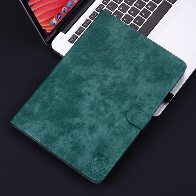 For Redmi K Pad 2 8.8 inch 2026 Embossed Tiger Pattern Leather Tablet Case(Dark Green) - Image 7