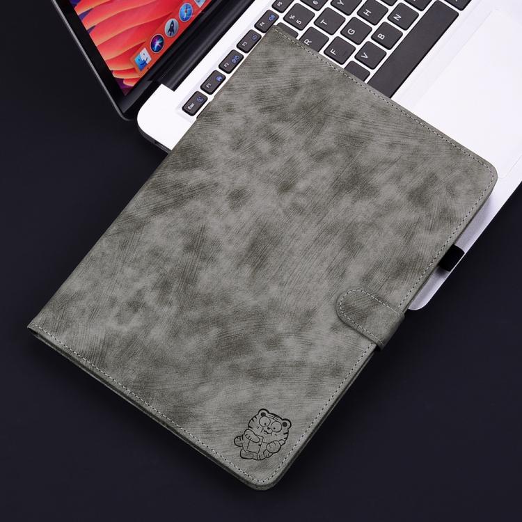 For Redmi K Pad 2 8.8 inch 2026 Embossed Tiger Pattern Leather Tablet Case(Grey) - Image 7