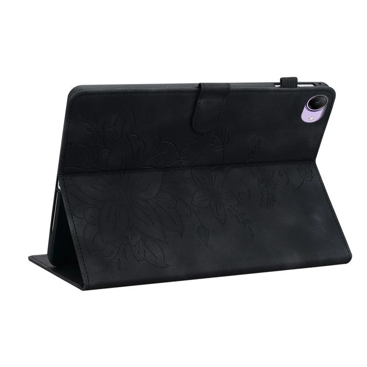 For Redmi K Pad 2 8.8 inch 2026 Lily Embossed Leather Tablet Case(Black) - Image 6
