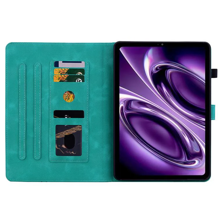 For Redmi K Pad 2 8.8 inch 2026 Lily Embossed Leather Tablet Case(Green) - Image 4