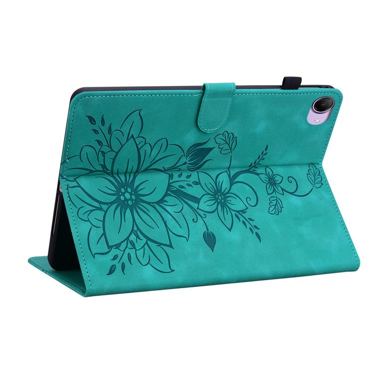 For Redmi K Pad 2 8.8 inch 2026 Lily Embossed Leather Tablet Case(Green) - Image 6