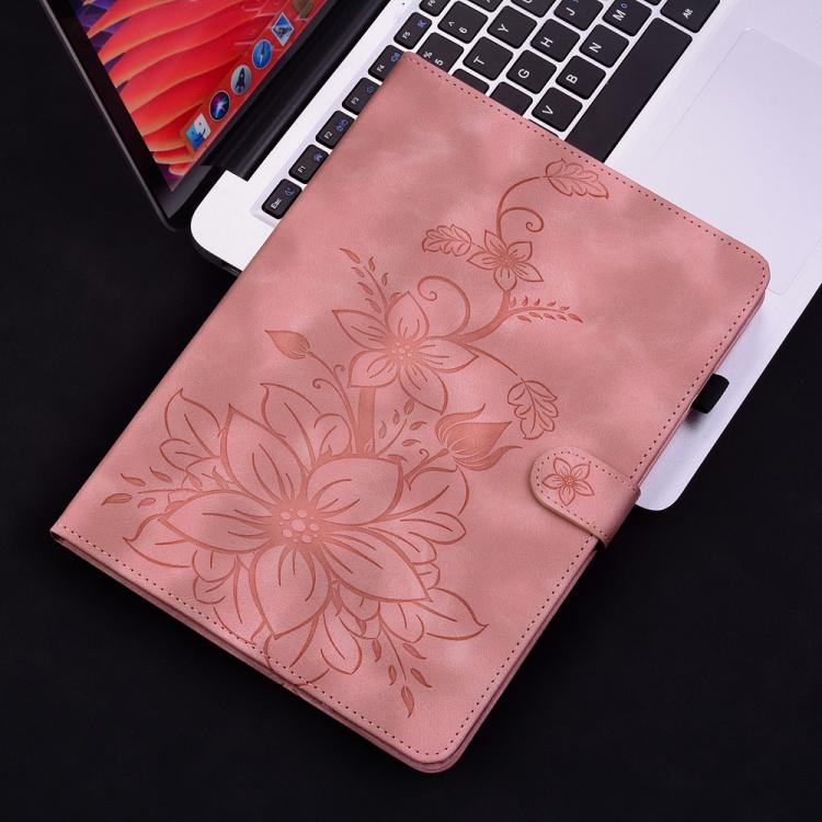 For Redmi K Pad 2 8.8 inch 2026 Lily Embossed Leather Tablet Case(Pink) - Image 2