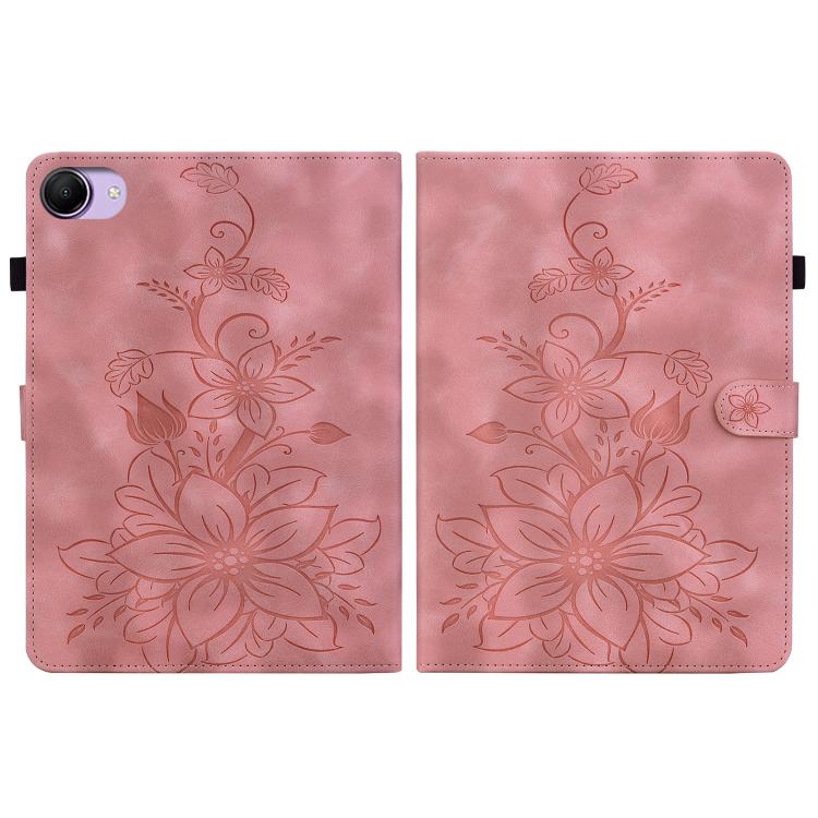 For Redmi K Pad 2 8.8 inch 2026 Lily Embossed Leather Tablet Case(Pink) - Image 3