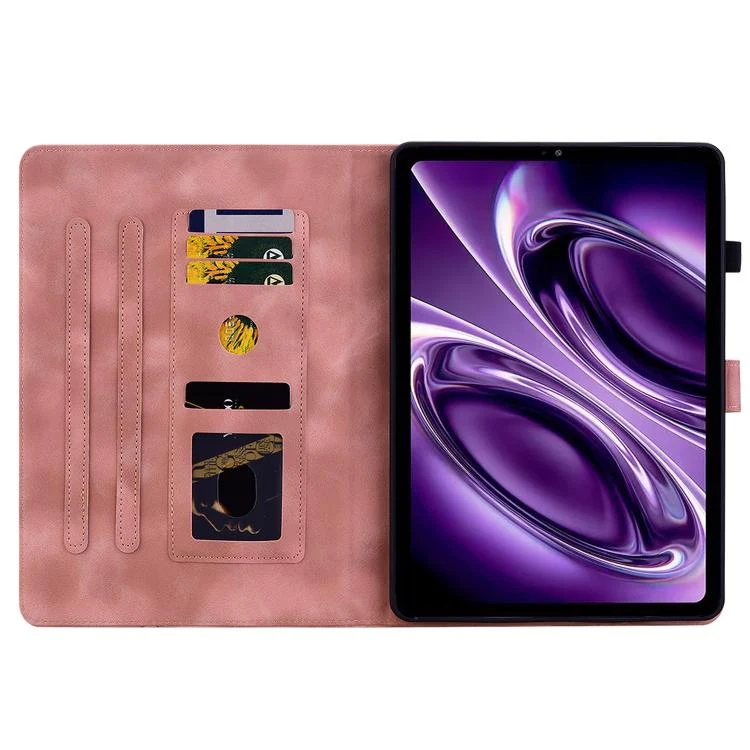 For Redmi K Pad 2 8.8 inch 2026 Lily Embossed Leather Tablet Case(Pink) - Image 4