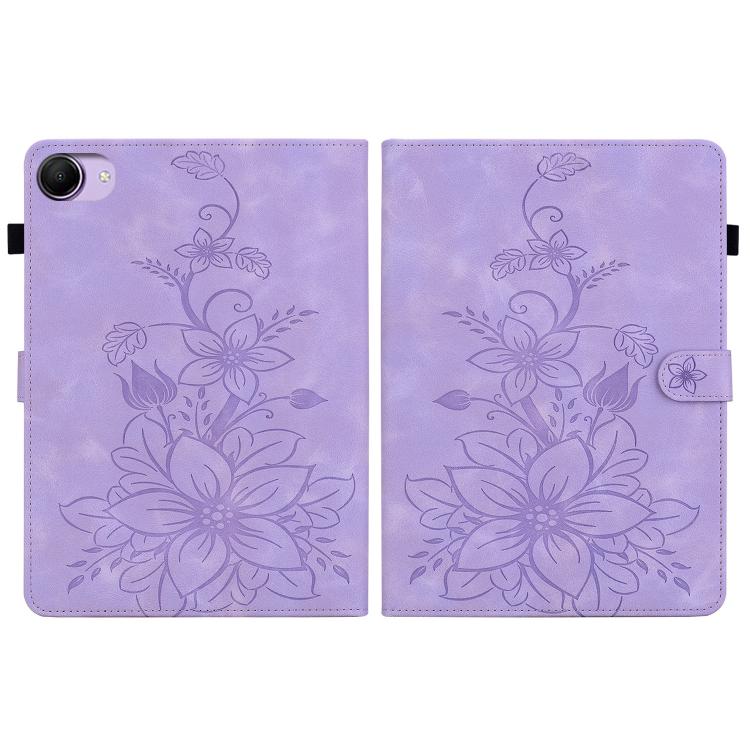 For Redmi K Pad 2 8.8 inch 2026 Lily Embossed Leather Tablet Case(Purple) - Image 3