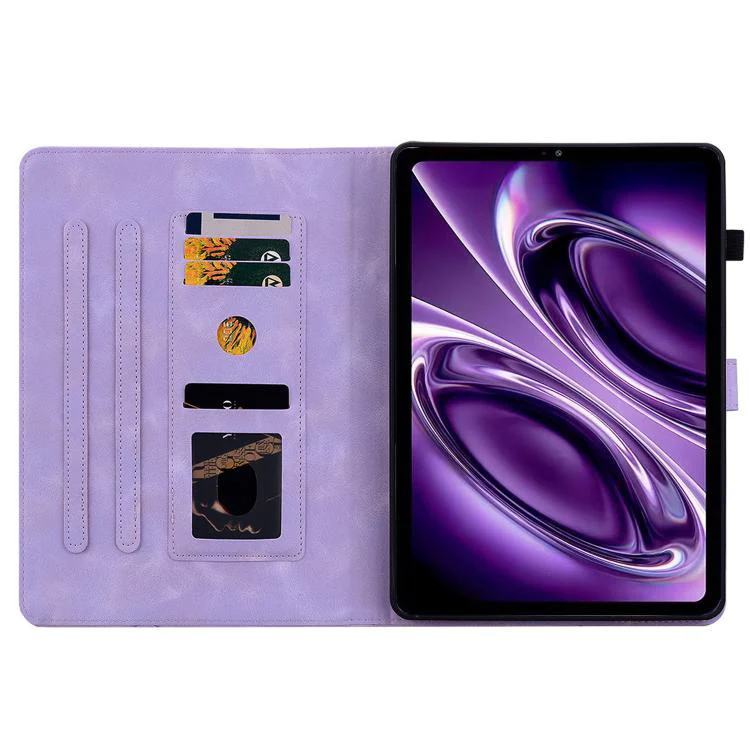 For Redmi K Pad 2 8.8 inch 2026 Lily Embossed Leather Tablet Case(Purple) - Image 4