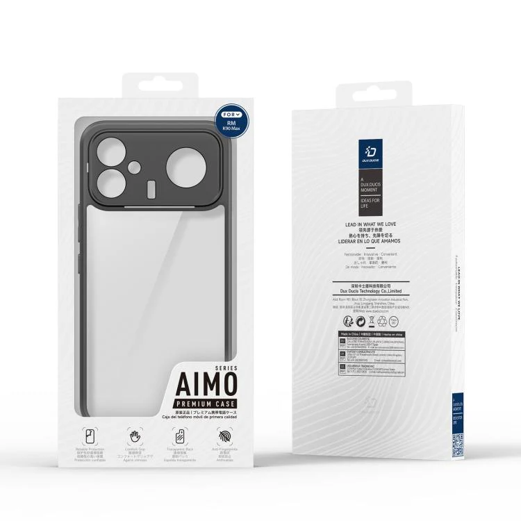 For Redmi K90 Max 5G DUX DUCIS Aimo Series TPU + PC Frosted Feel Phone Case(Black) - Image 7