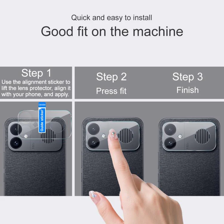 For Redmi K90 Max 5G IMAK Rear Camera Lens Glass Film Thin Version - Image 4