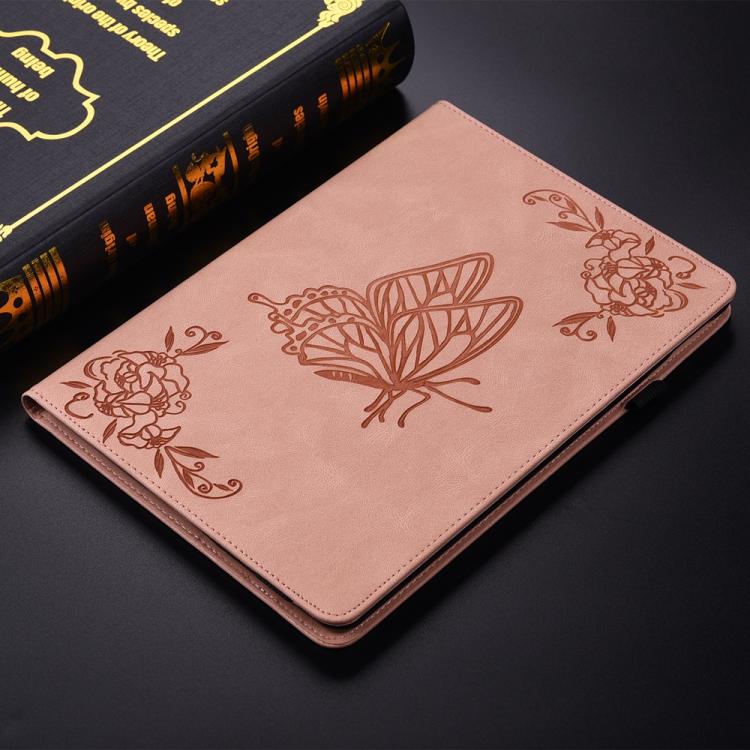 For Redmi Pad 2 / Redmi Pad SE 11 2025 Butterfly Flower Embossed Leather Tablet Case(Rose Gold) - Image 2