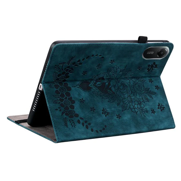For Redmi Pad 2 / Redmi Pad SE 11 2025 Butterfly Rose Embossed Leather Tablet Case(Dark Blue) - Image 6