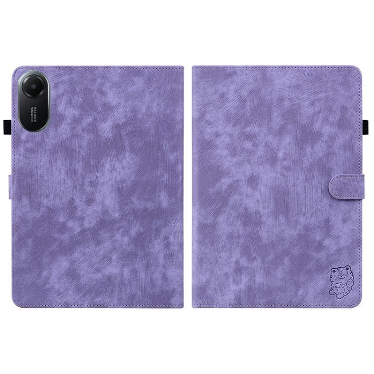 For Redmi Pad 2 / Redmi Pad SE 11 2025 Tiger Pattern Flip Leather Tablet Case(Purple) - Image 3