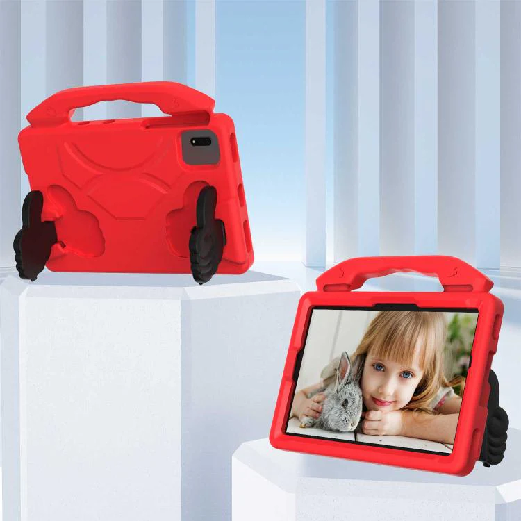 For Redmi Pad 2 / SE 11 2025 Thumb Bracket EVA Shockproof Tablet Case(Red) - Image 4