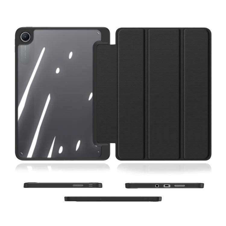For Redmi Pad 2 SE 9.7 inch 2026 DUX DUCIS TOBY Series Antiskid Leather Tablet Case with Sleep / Wake-up Function(Black) - Image 4