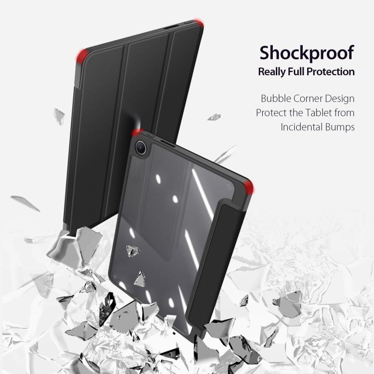 For Redmi Pad 2 SE 9.7 inch 2026 DUX DUCIS TOBY Series Antiskid Leather Tablet Case with Sleep / Wake-up Function(Black) - Image 5