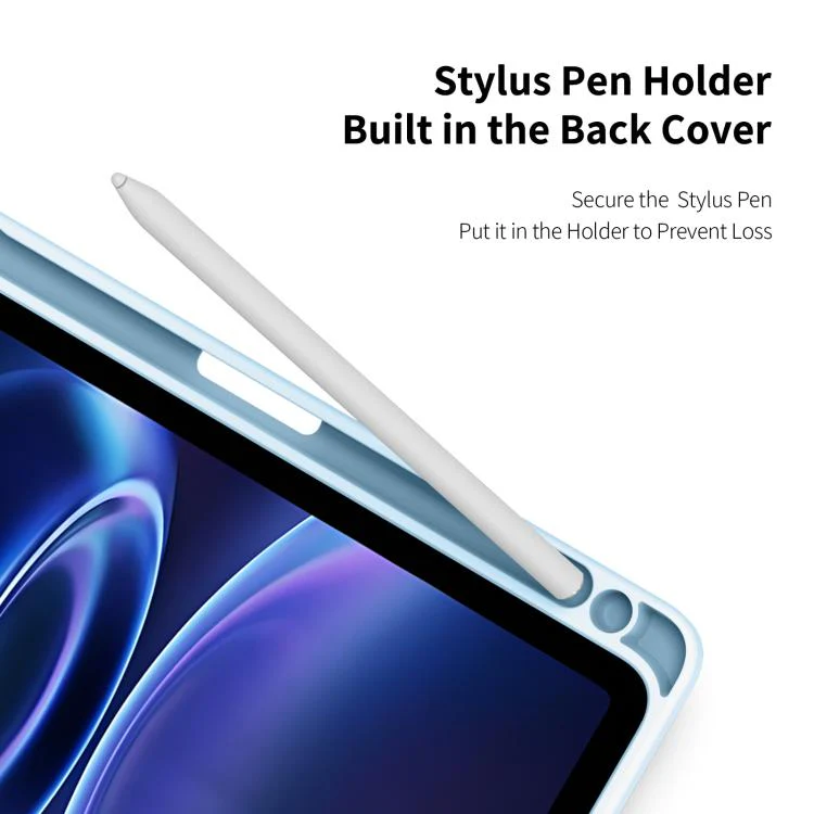 For Redmi Pad 2 SE 9.7 inch 2026 DUX DUCIS TOBY Series Antiskid Leather Tablet Case with Sleep / Wake-up Function(Blue) - Image 6