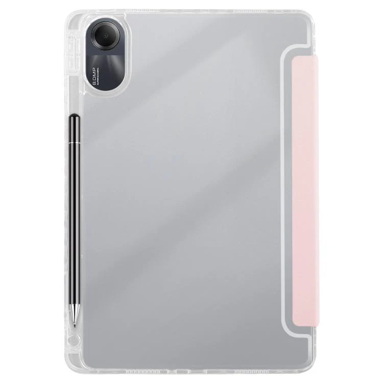 For Redmi Pad SE 11 2025 / Pad 2 Clear Acrylic Deformation Leather Tablet Case(Pink) - Image 3