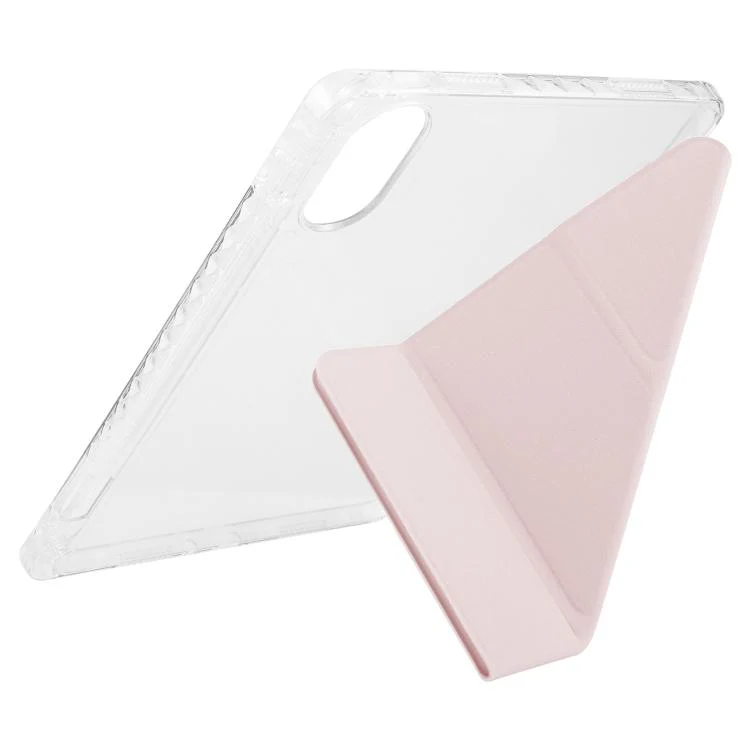 For Redmi Pad SE 11 2025 / Pad 2 Clear Acrylic Deformation Leather Tablet Case(Pink) - Image 4