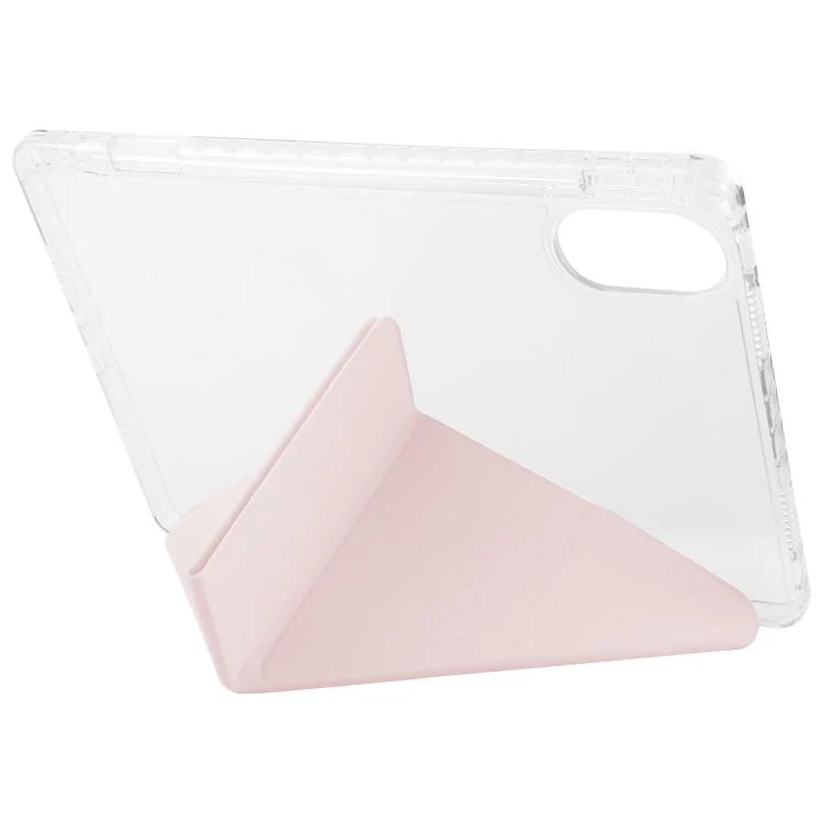 For Redmi Pad SE 11 2025 / Pad 2 Clear Acrylic Deformation Leather Tablet Case(Pink) - Image 5