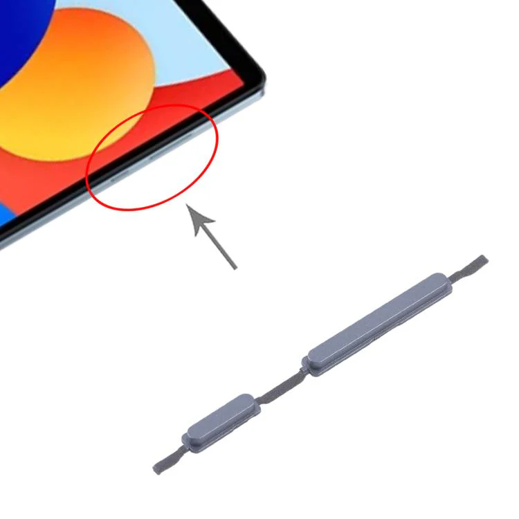 For Redmi Pad SE 8.7 Original Power Button and Volume Control Button (Grey) - Image 4