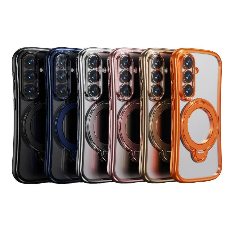 For Samsung Galaxy S26 5G 360 Degree Rotation Holder Magnetic Electroplated Phone Case(Black) - Image 7